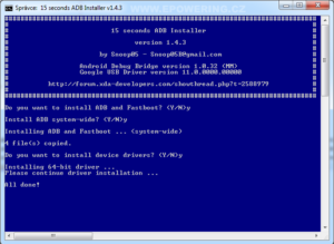 ADB instalace