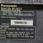 Panasonic SA-AK75 - Štítek Hlavního reproduktoru